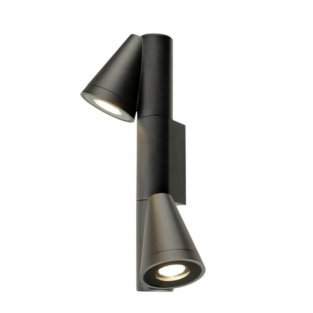 SLV Design wandlampT-Tube WL zwart dubbel - 1008013