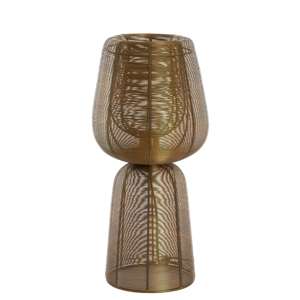 Light & Living Tafellamp Aboso koper brons Ø 24cm - 1883418