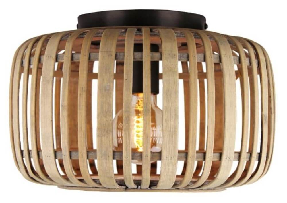 Brilliant PlafondlampWoodrow 32cm houtbruin - 99498/20