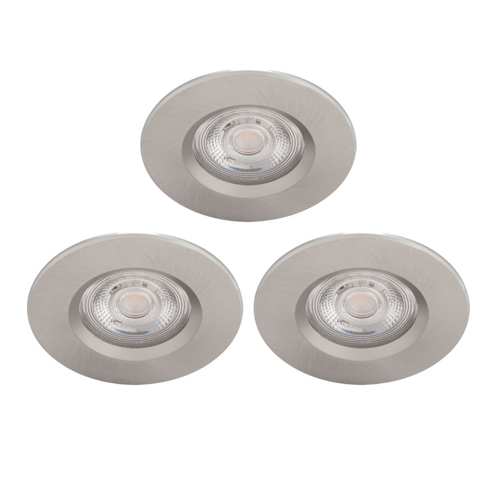 Philips Led inbouwspotsDive (3x) 3x5w - 2700K - 8,5cm nikkel mat - 75595900
