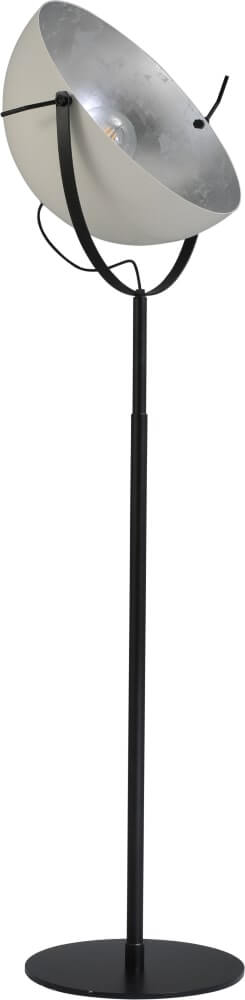 Masterlight Landelijke vloerlampLarino 60 180cm zwart met wit en zilver - 1105-06-37