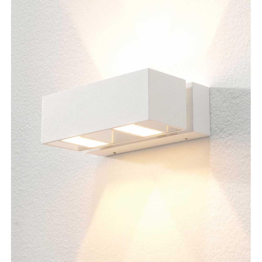 Artdelight Buitenlamp up downBfeld 2-lichts - wit - WL BFELDII WI