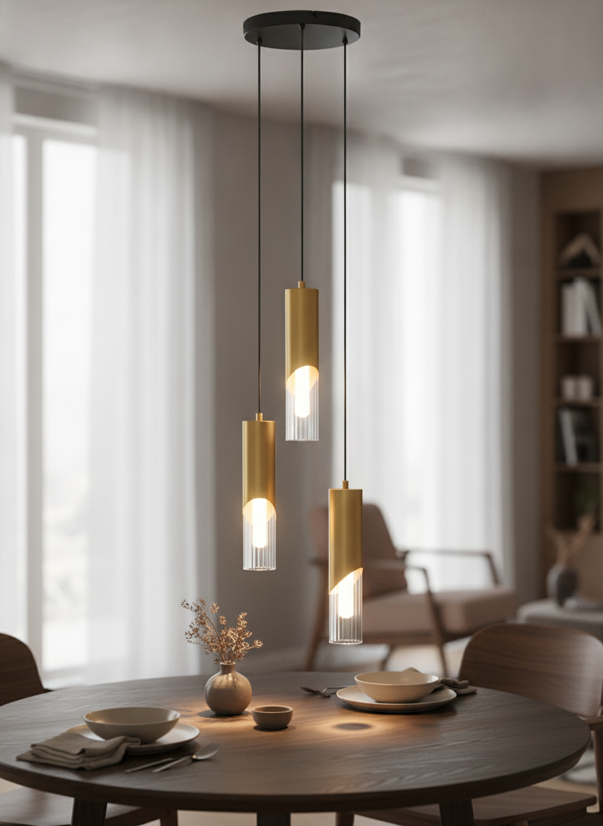 Lyora Design hanglampModesto Ø 25cm goud 3-lichts - 9236458