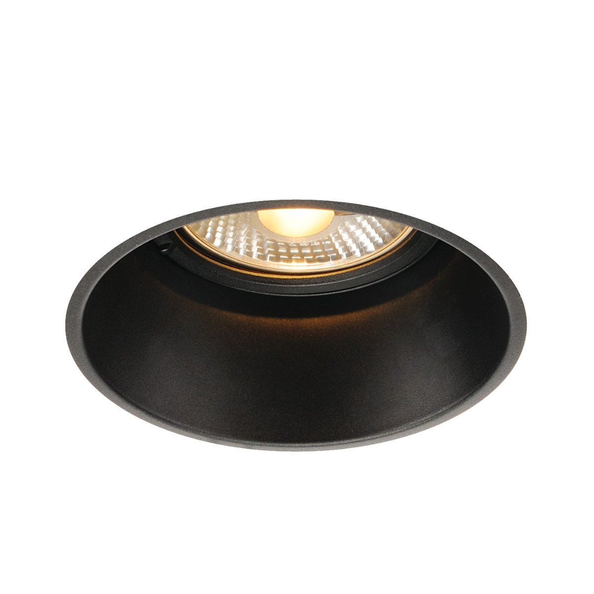 SLV Inbouwspot Horn 18,5cm zwart - 113170