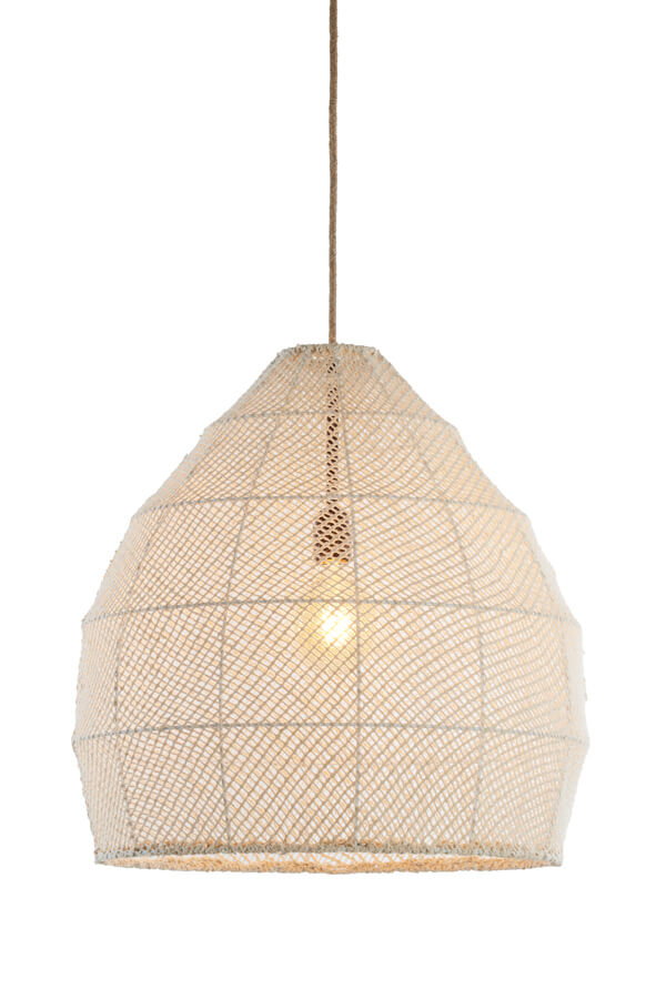 Light & Living Japandi hanglampMakassar crème Ø 50cm - 2979743