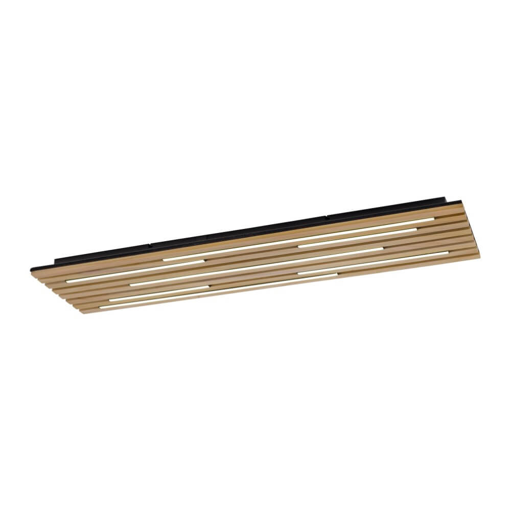 Paul Neuhaus Rechthoekige plafondlamp Q-Akustik hout - 6422-79