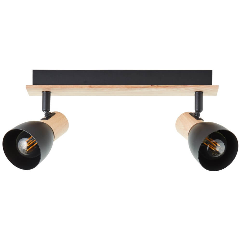 Brilliant PlafondlampDaintree 2-lichts zwart - 99711/76