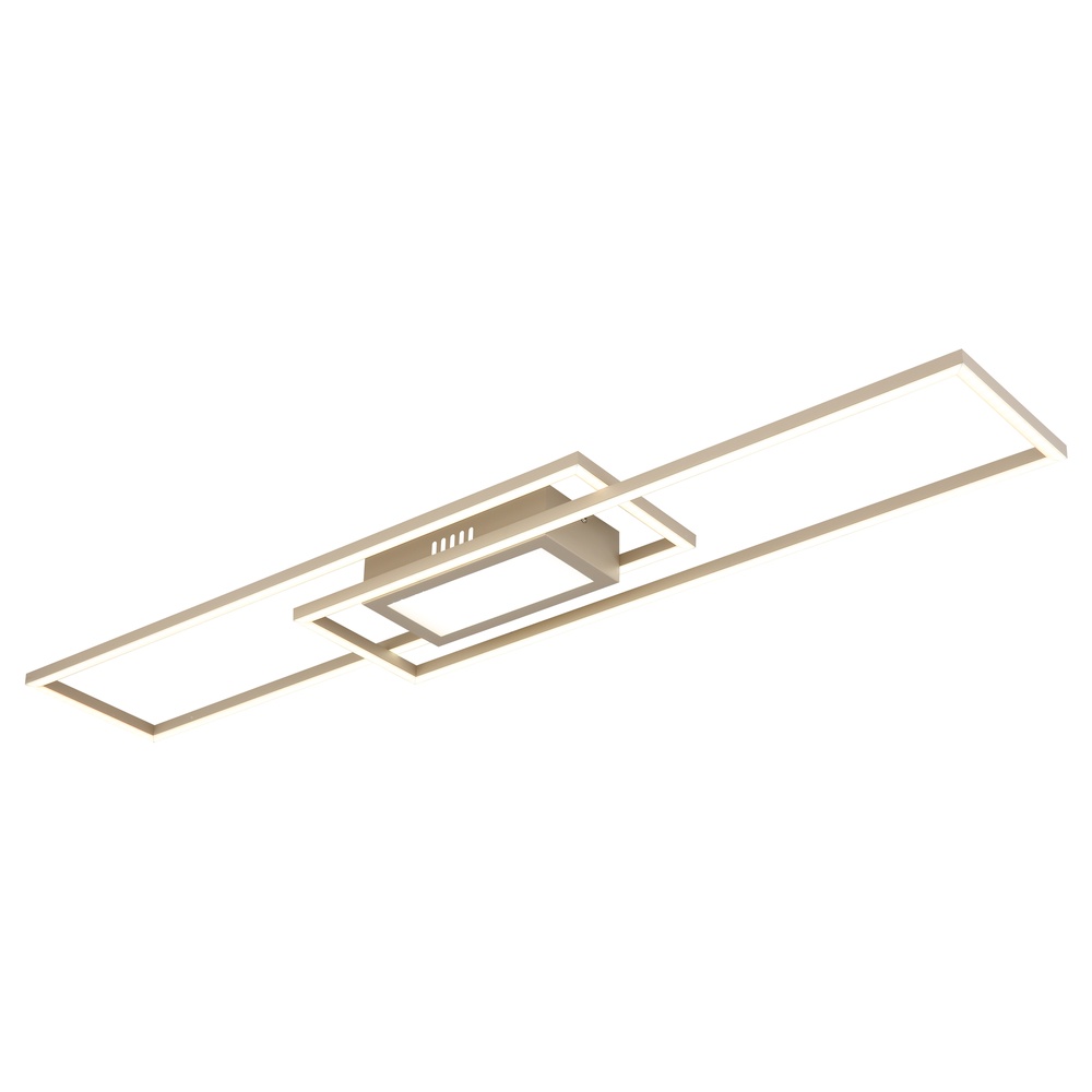 Globo Langwerpige plafondlamp Saunders zand bruin - 48468-42S
