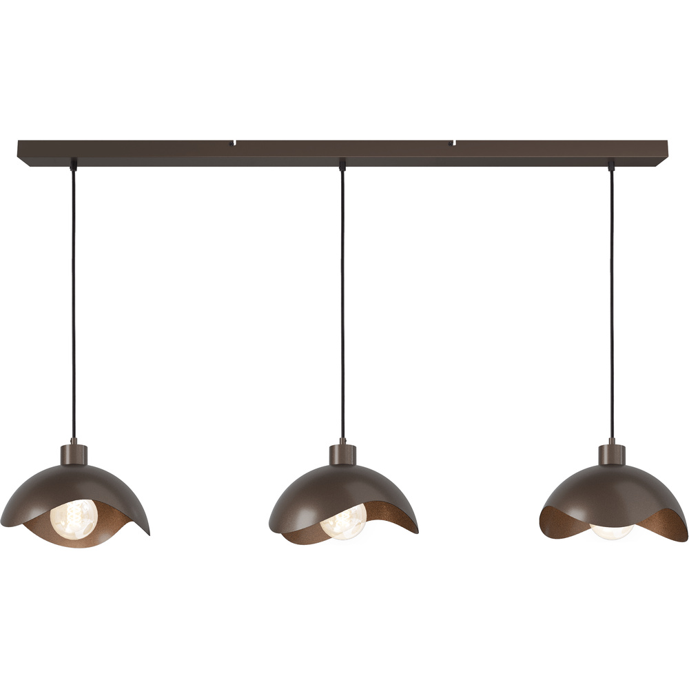 Masterlight Kantoor hanglamp Volta 3x Ø30cm - cacao - 2403-15-15-130-3