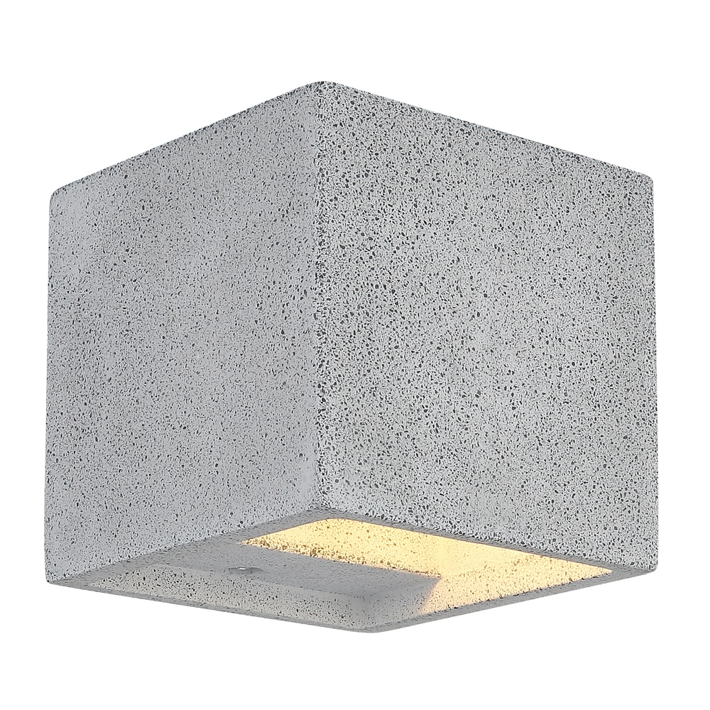 Globo Moderne wandlamp Ferguson vierkant grijs - 32148