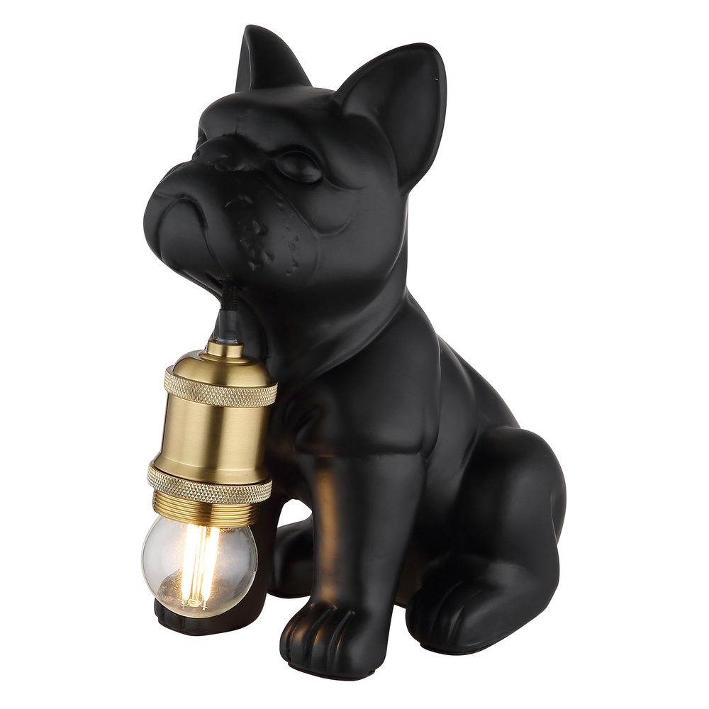 Globo Tafellampje Dogo hond zwart - 21740S