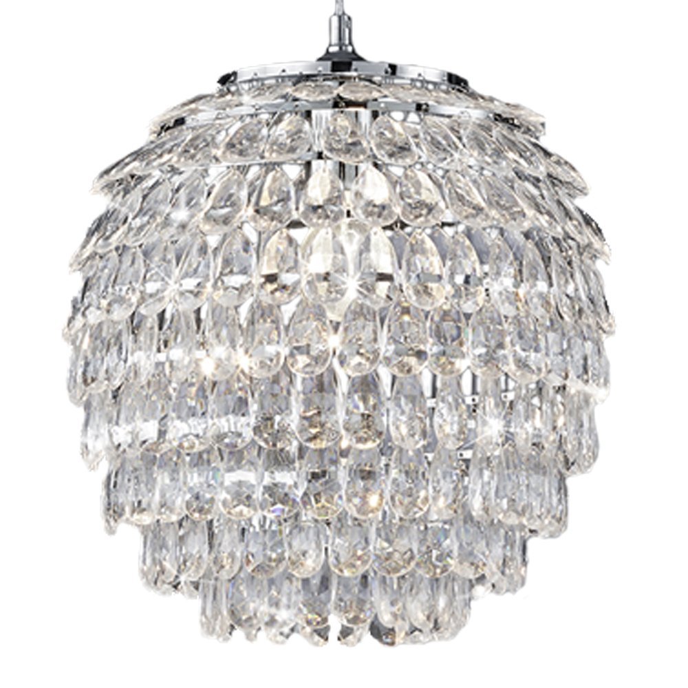 Trio Moderne HanglampPetty met kristal 35cm - R30451906