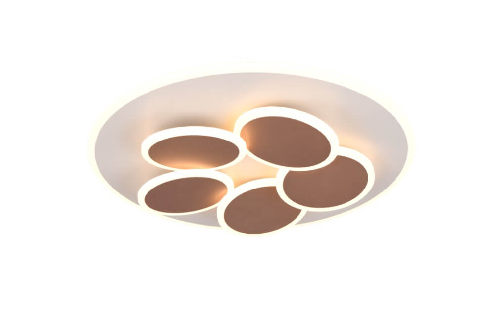 Trio Moderne plafondlampMandala roodkoper Ø 48cm - 653210676