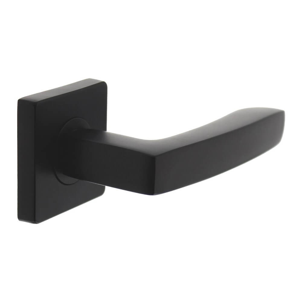 Intersteel Strakke deurklinkMinos vierkant rozet zwart - 0023.171202