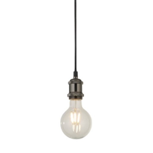 Searchlight Landelijke pendelSuspi zwart chroom - 7461BC