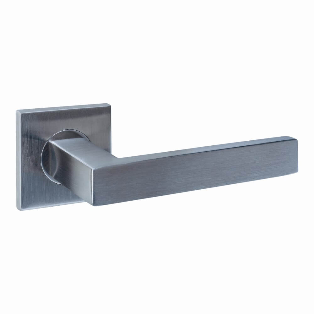 Intersteel DeurklinkQ 05 op vierkant rozet RVS - 1335.103502