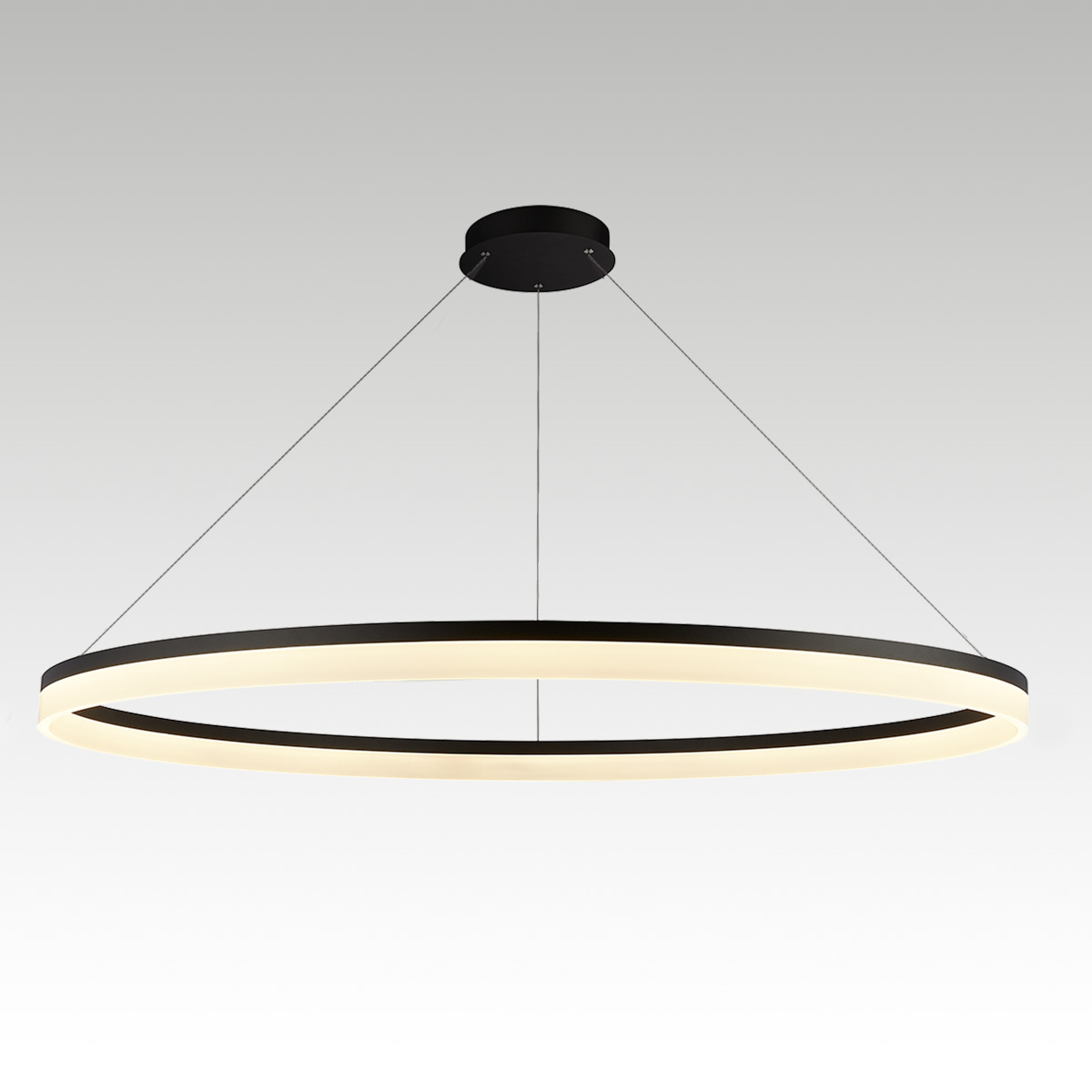 Lyora Strakke hanglampAra Ø 150cm zwart - 510609