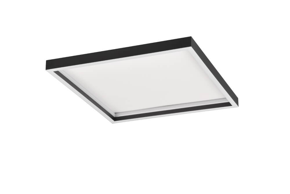 Trio Vierkante zwarte plafonniereRotonda - R64502932