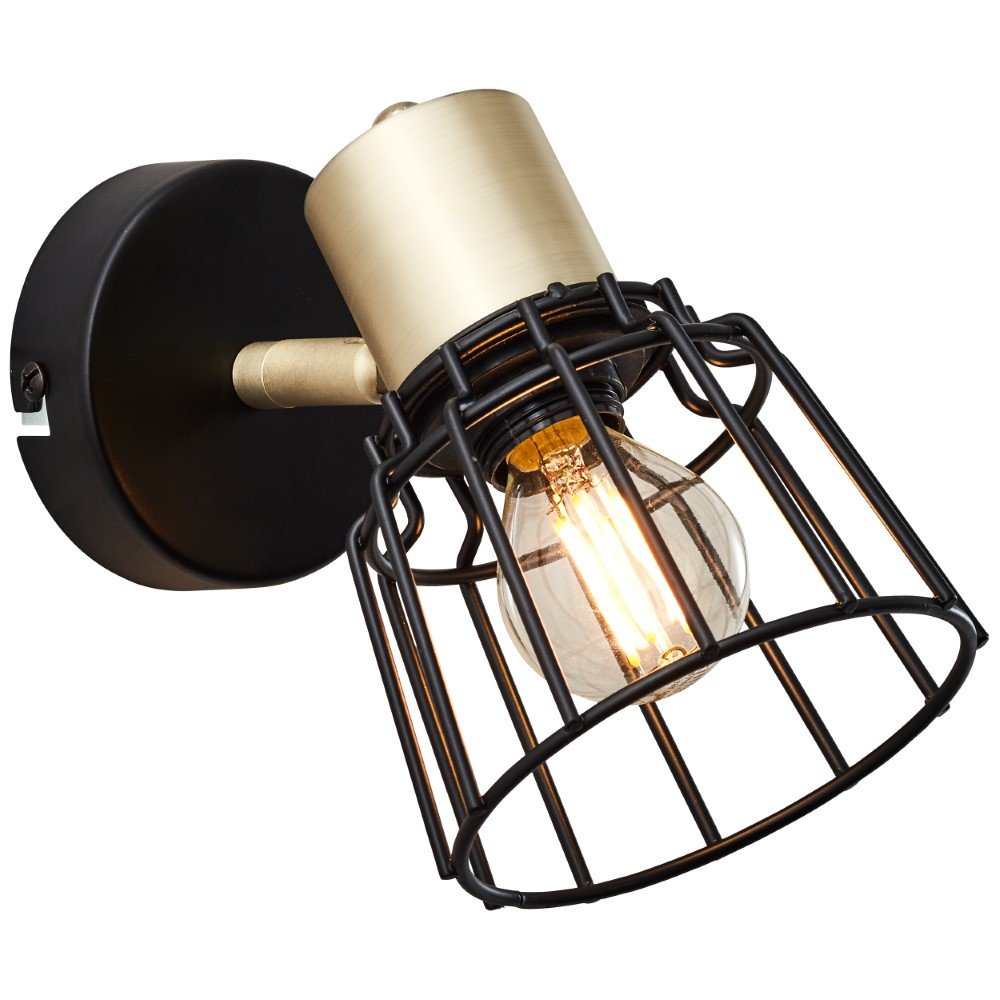 Brilliant Zwart gouden wandspotPosca - 86910/78