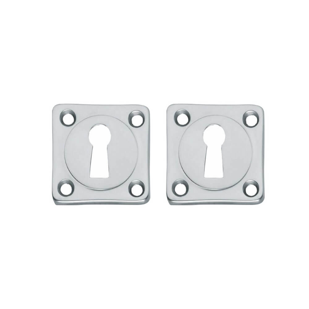 Intersteel Set van 2 sleutelrozettenTira vierkant chroom - 0017.318386