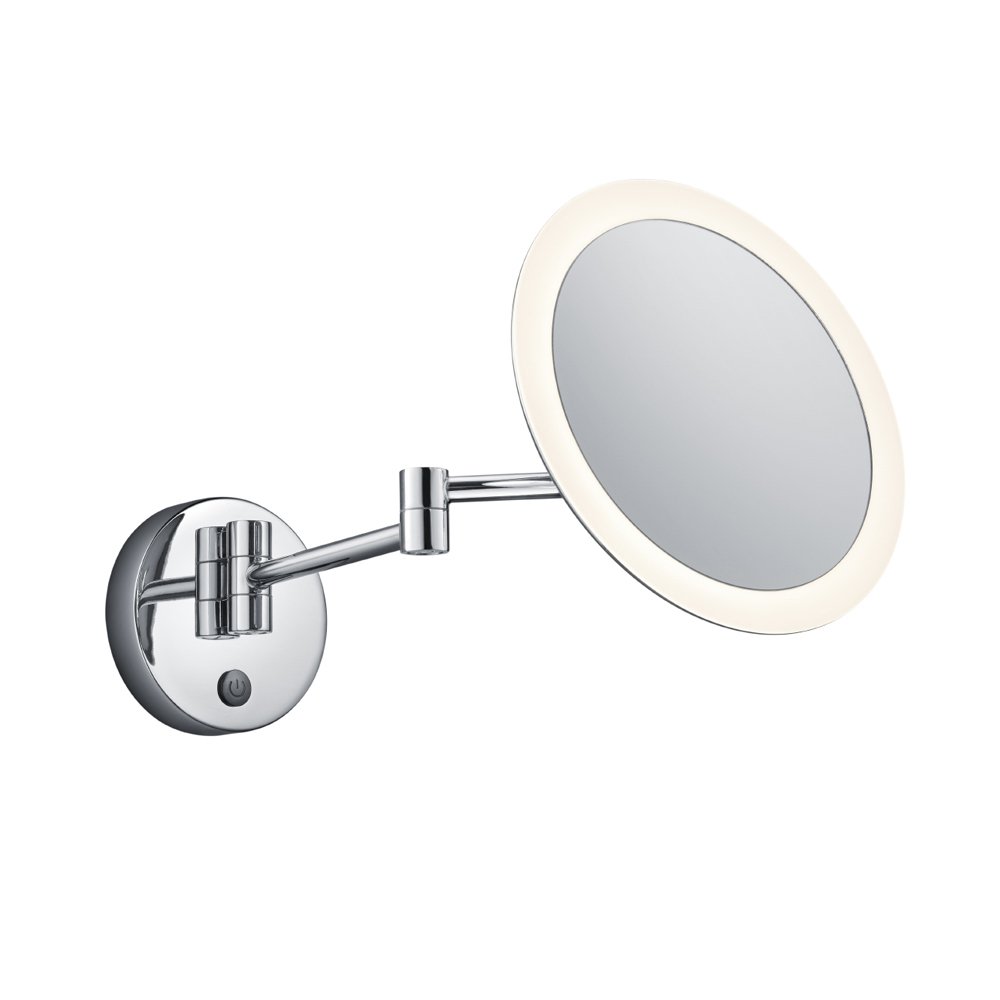 Trio SpiegellampView 3x Zoom 21cm rond chroom - 282990106