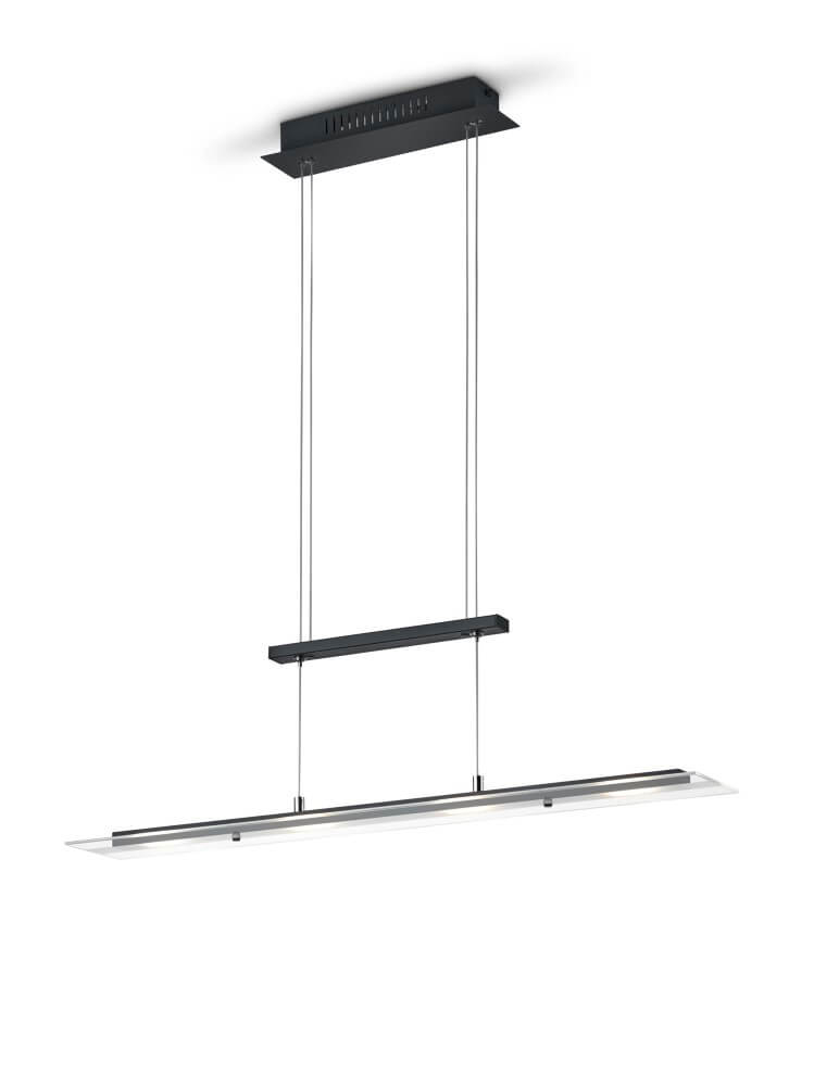 Trio Glazen hanglampMilos zwart - R32004132