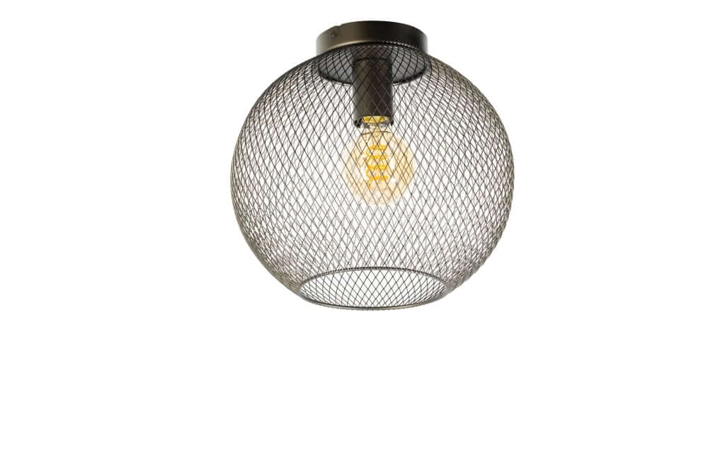 ETH Bruine plafondlamp Billie design Ø 30cm - 05-PL2155-30