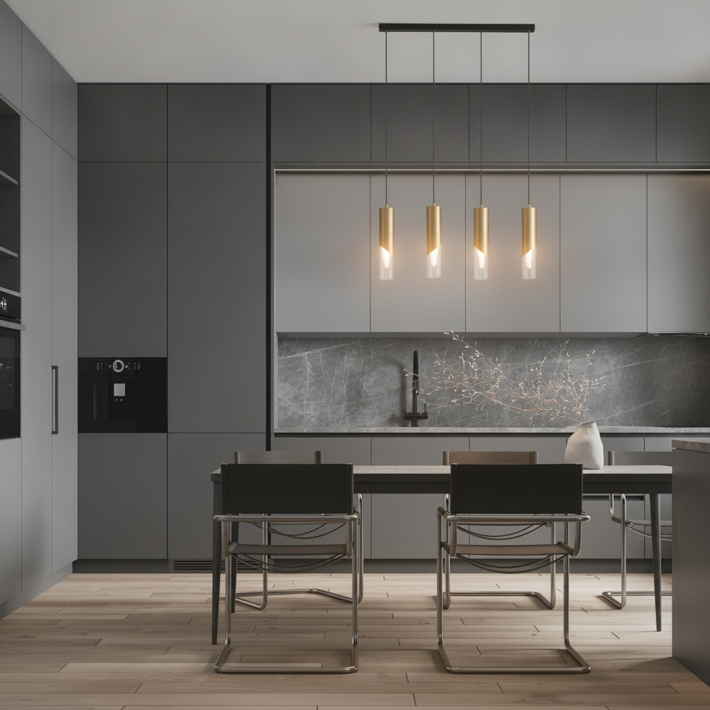 Lyora Design hanglampModesto 4-lichts goud - 9236460