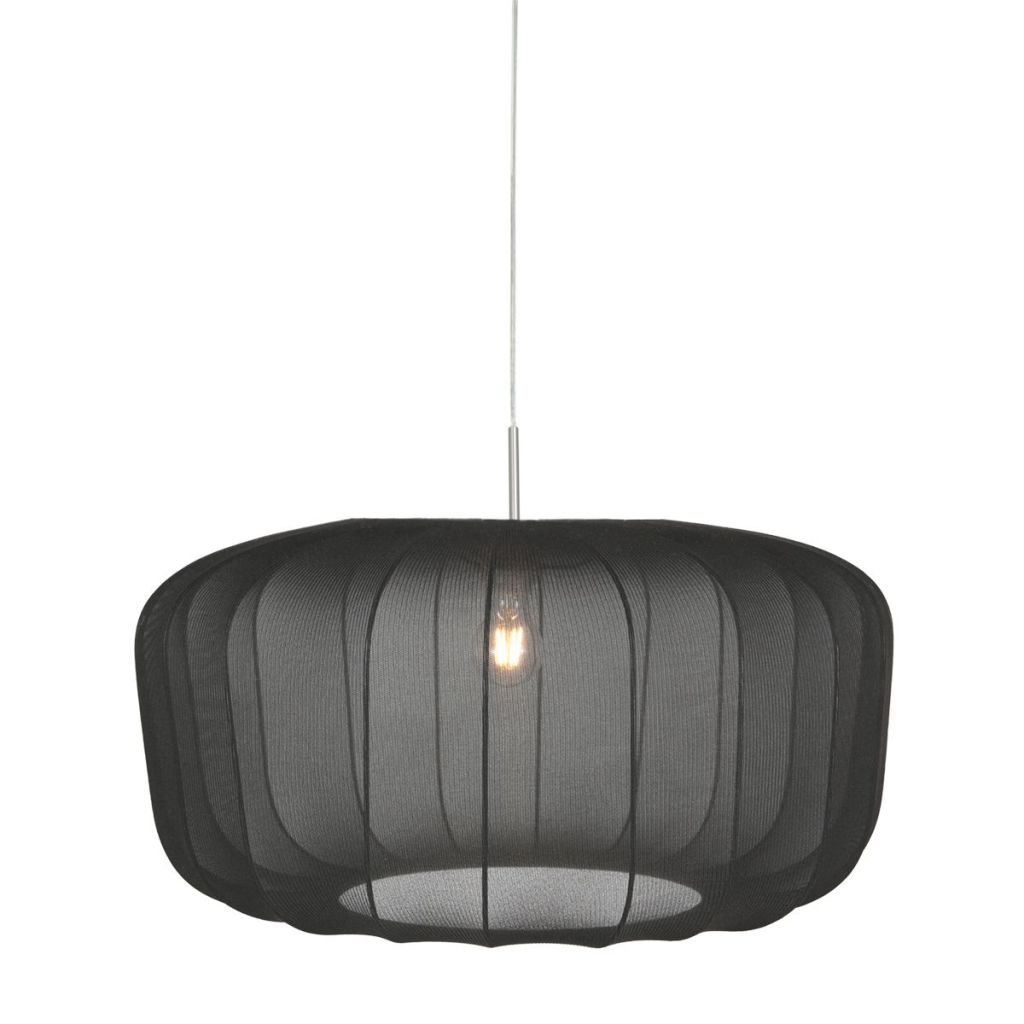 Steinhauer Zwarte hanglampVela Lino Ø60cm - 4473ST