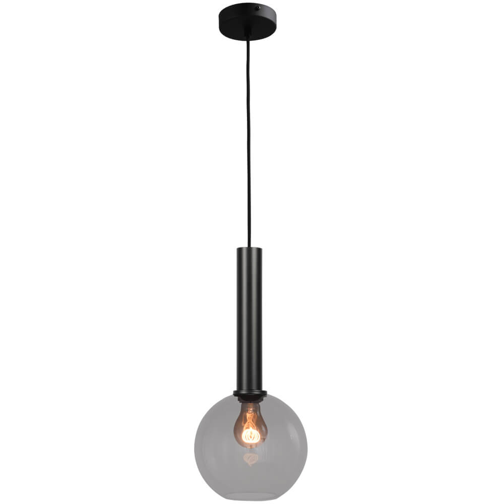 Masterlight Hanglamp Ø 20cmBella 2 Zwart met smoke glas - 2980-05-05-20
