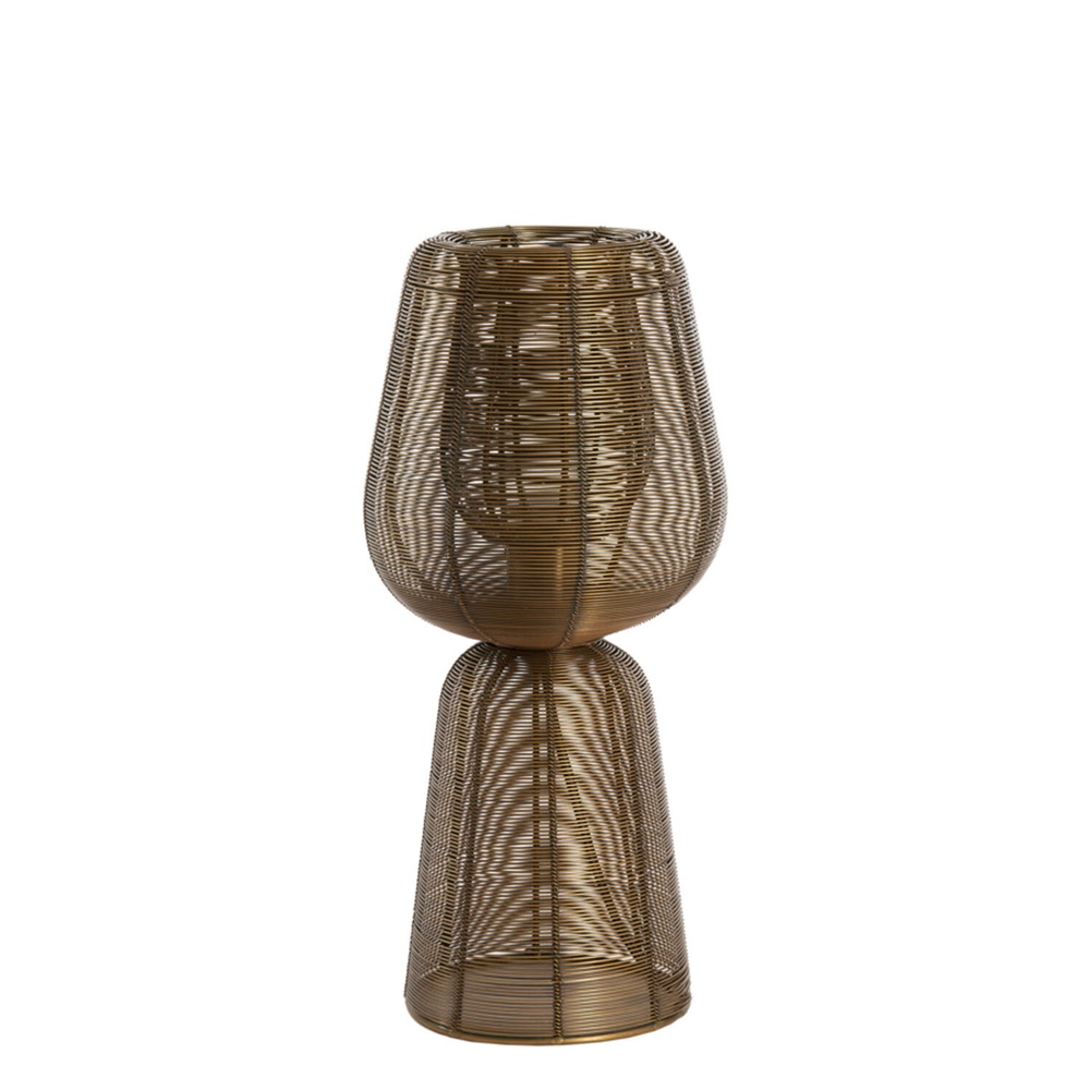 Light & Living Tafellamp Aboso koper brons Ø 18cm - 1883318