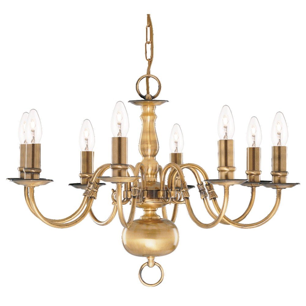 Searchlight Antieke kroonluchter Flemish - 1019-8AB
