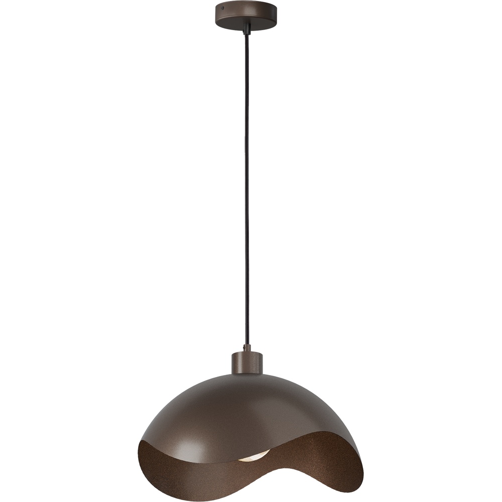 Masterlight Design hanglamp Volta Ø40cm - golvend - cacao - 2404-15-15