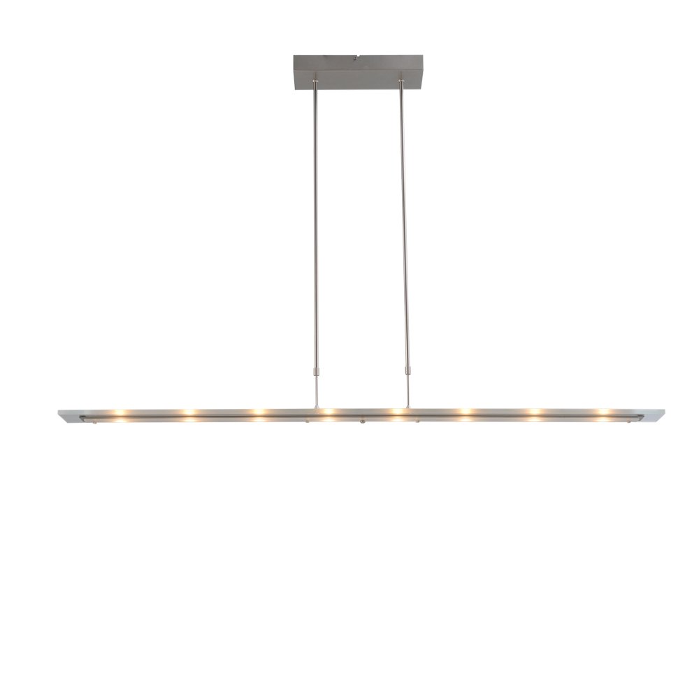 Masterlight Hanglamp eettafel - kantoor Vigo 130cm nikkel mat - 2631-37-06-DW