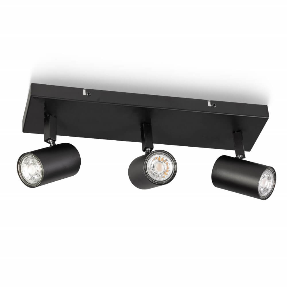 ETH 3-lichts plafondspot The Common zwart - 05-SP4538-30