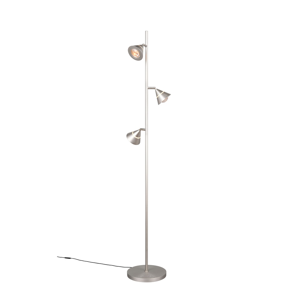 Trio Vloerlamp Romeo nikkel - 437010307