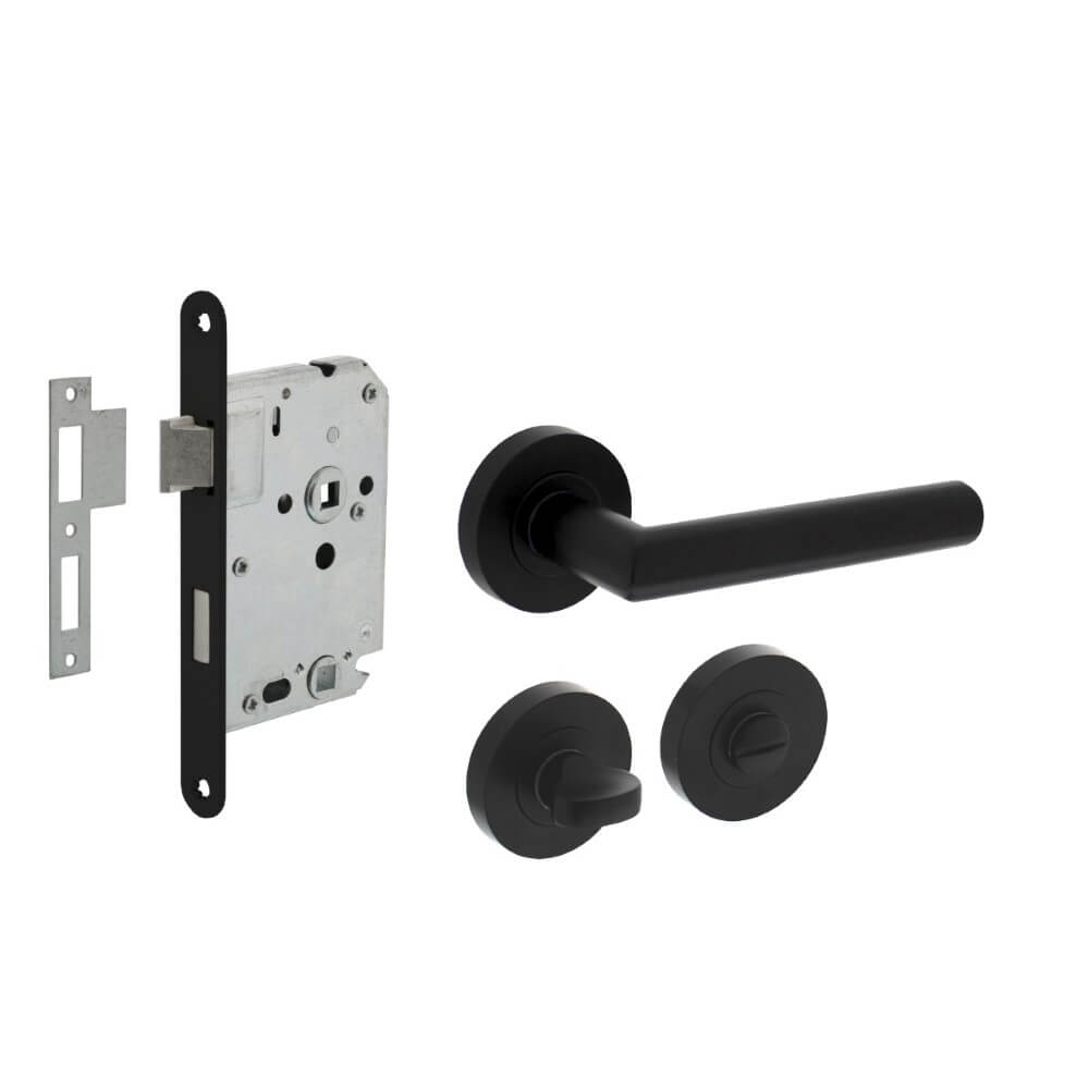 Intersteel Compleet deurklinksetBastian zwart toilet - 0023.169399