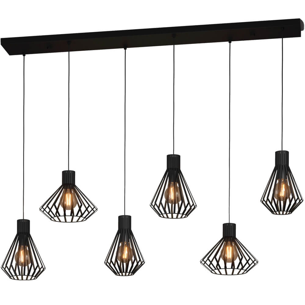 Stars of Light Draad hanglamp Basidano 6x E27 - 390126