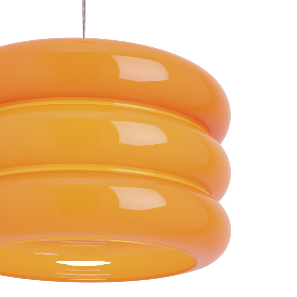 Design hanglamp Tortora chroom met oranje Ø 30cm Eglo 9008606405589