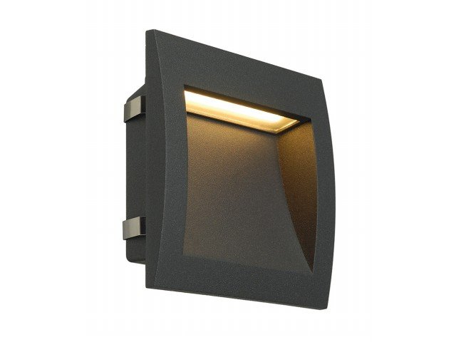 SLV Inbouwlamp vierkant Downunder Out L led antraciet - 233615