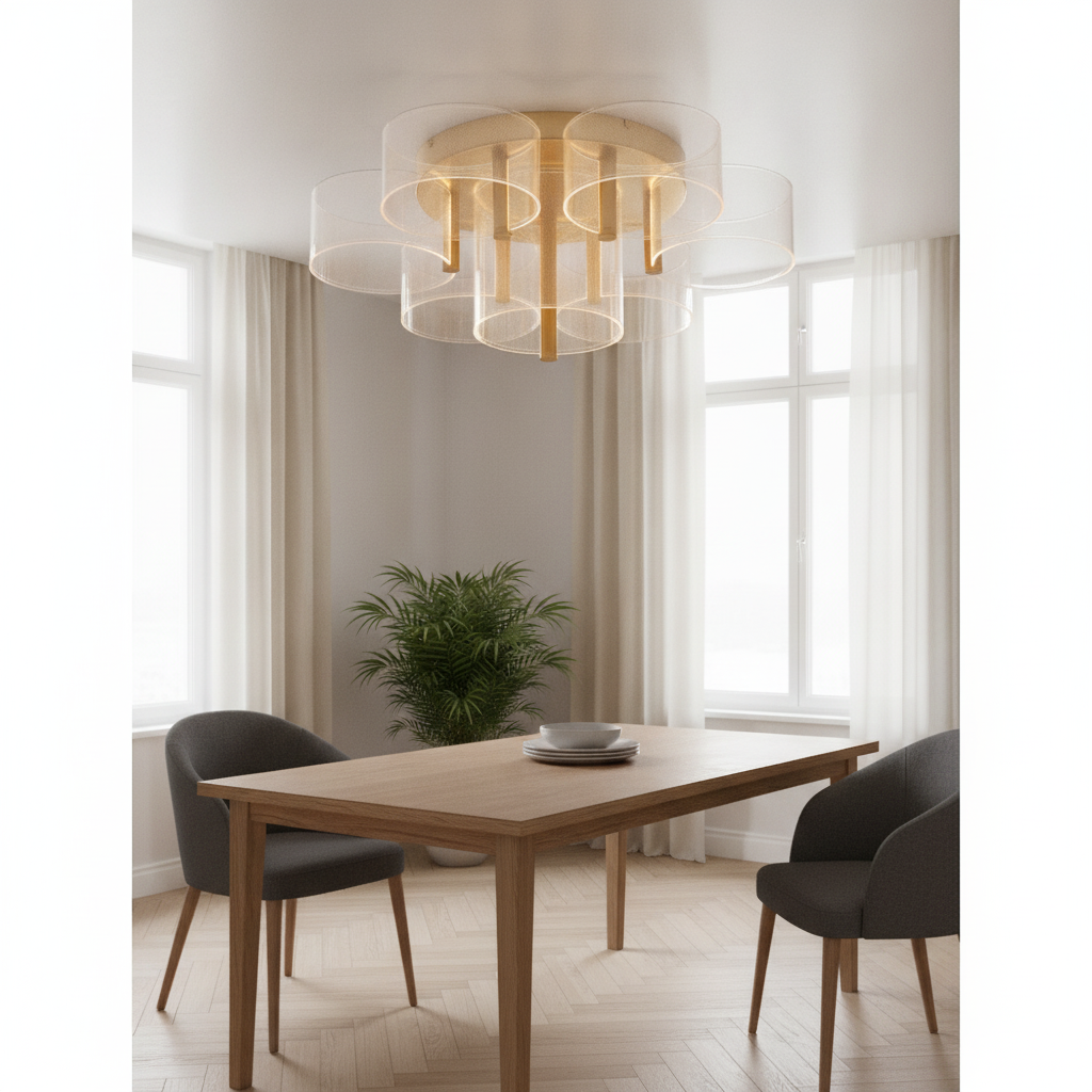 Lyora Design plafondlampGatlin goud Ø 68cm - 110172