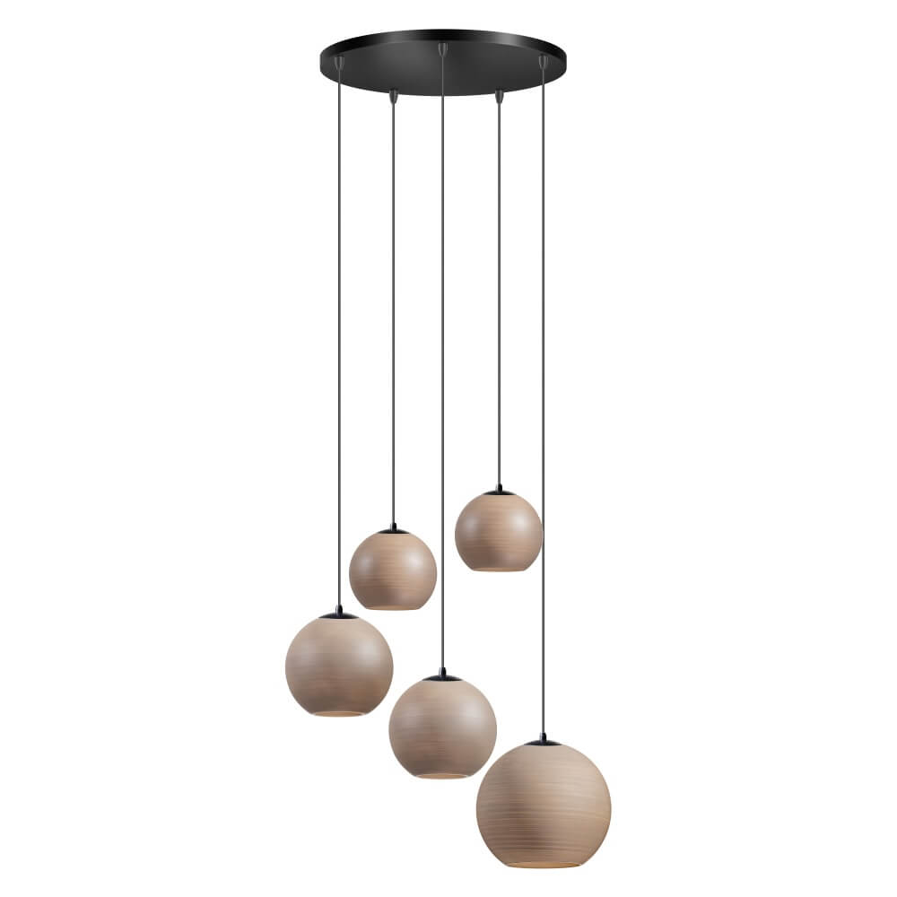 ETH 5-lichts hanglamp Orb Saturn rond met uniek effect - 05-HL4268-3095