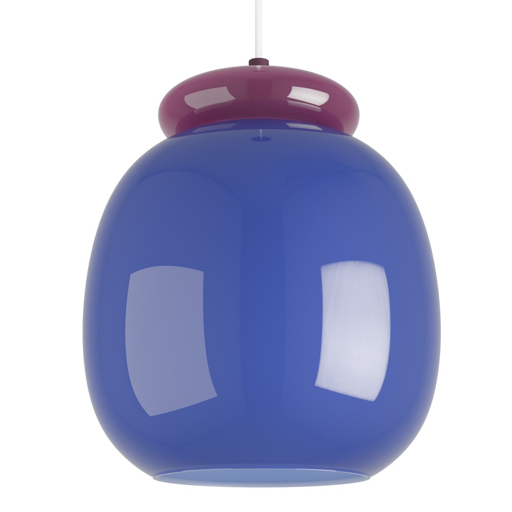 Design hanglamp Berardelli blauw met paars Ø 23cm Eglo 9008606404940