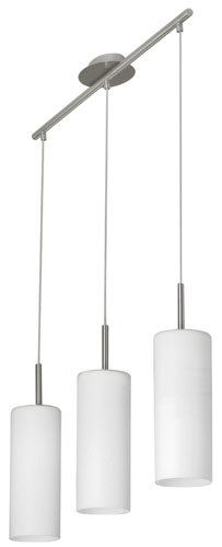 Eglo Hanglamp Troy 3 3-lichts metaalgrijs met wit - 85978
