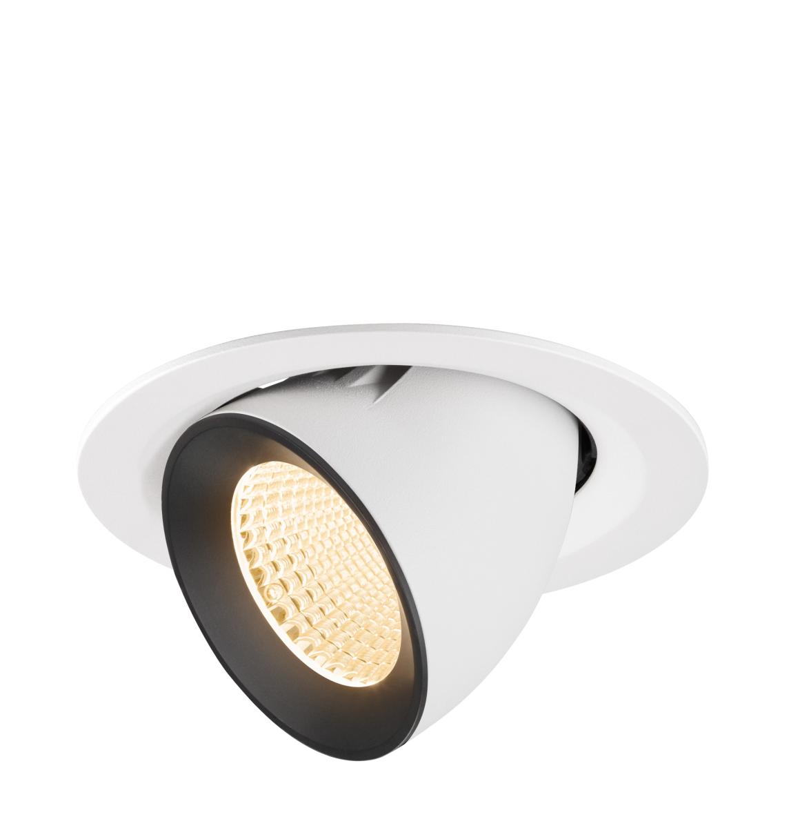SLV InbouwspotNuminos Gimble M wit/zwart 2700K - 40gr - 1009553