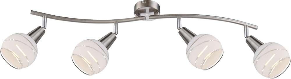 Plafondlamp Elliott 4-lichts nikkel Globo 9007371255320