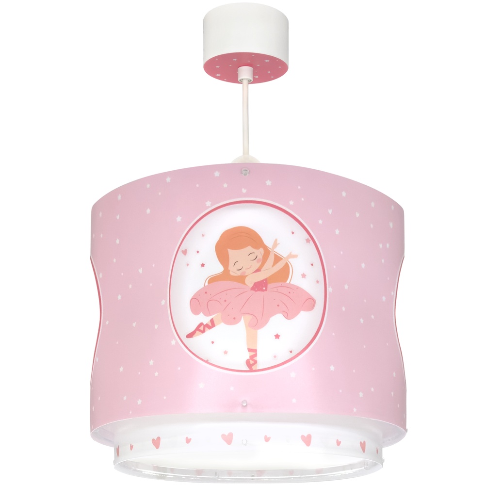 Dalber Hanglamp Princess Dance roze glow in the dark - 60912M