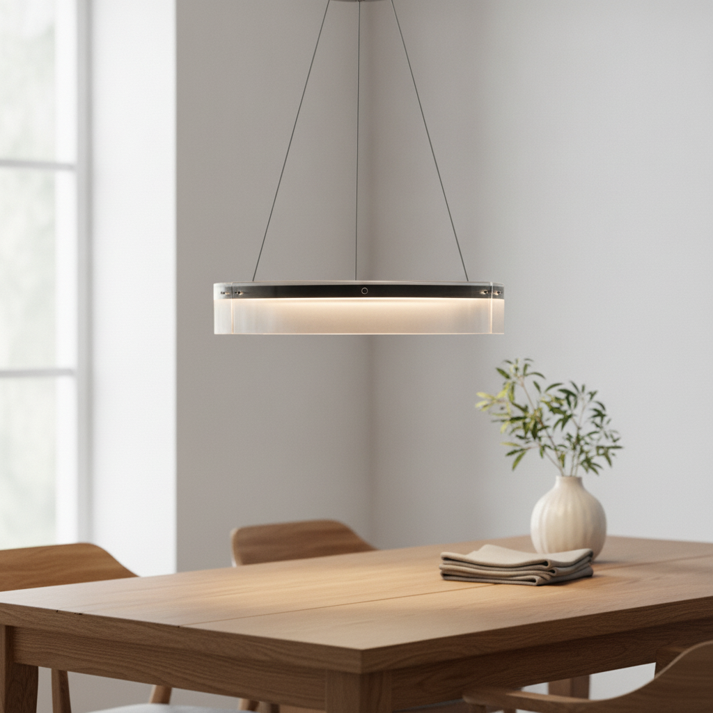 Lyora Design hanglampPauline zwart met glas Ø 70cm - 110640