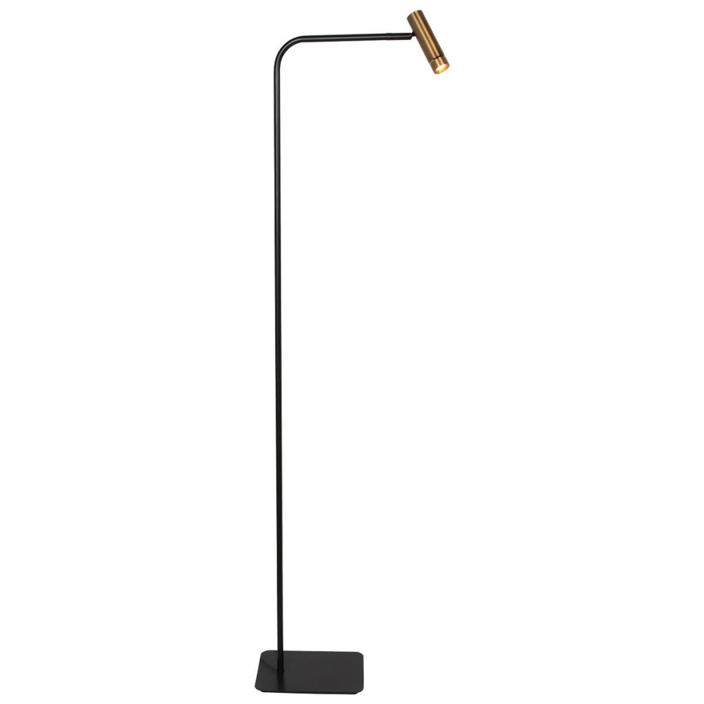 Steinhauer VloerlampLumo zwart met goud - 4607BR