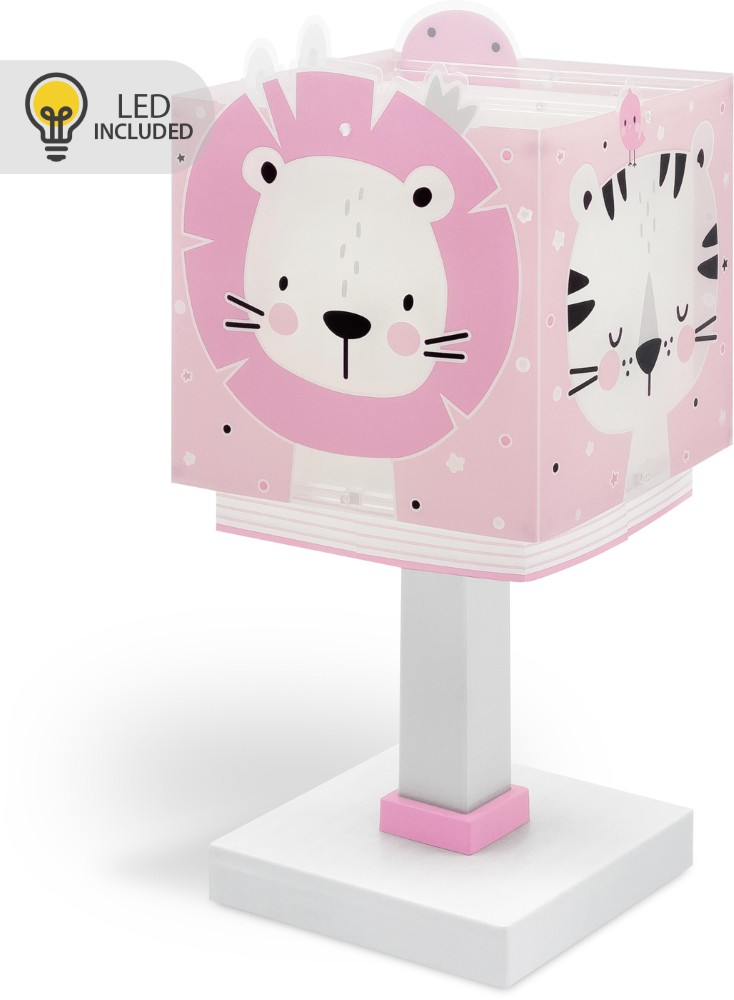 Dalber Kinderkamer tafellamp Baby Jungle roze - 63111NS